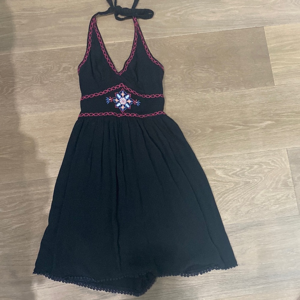 Vacation halter Mini dress